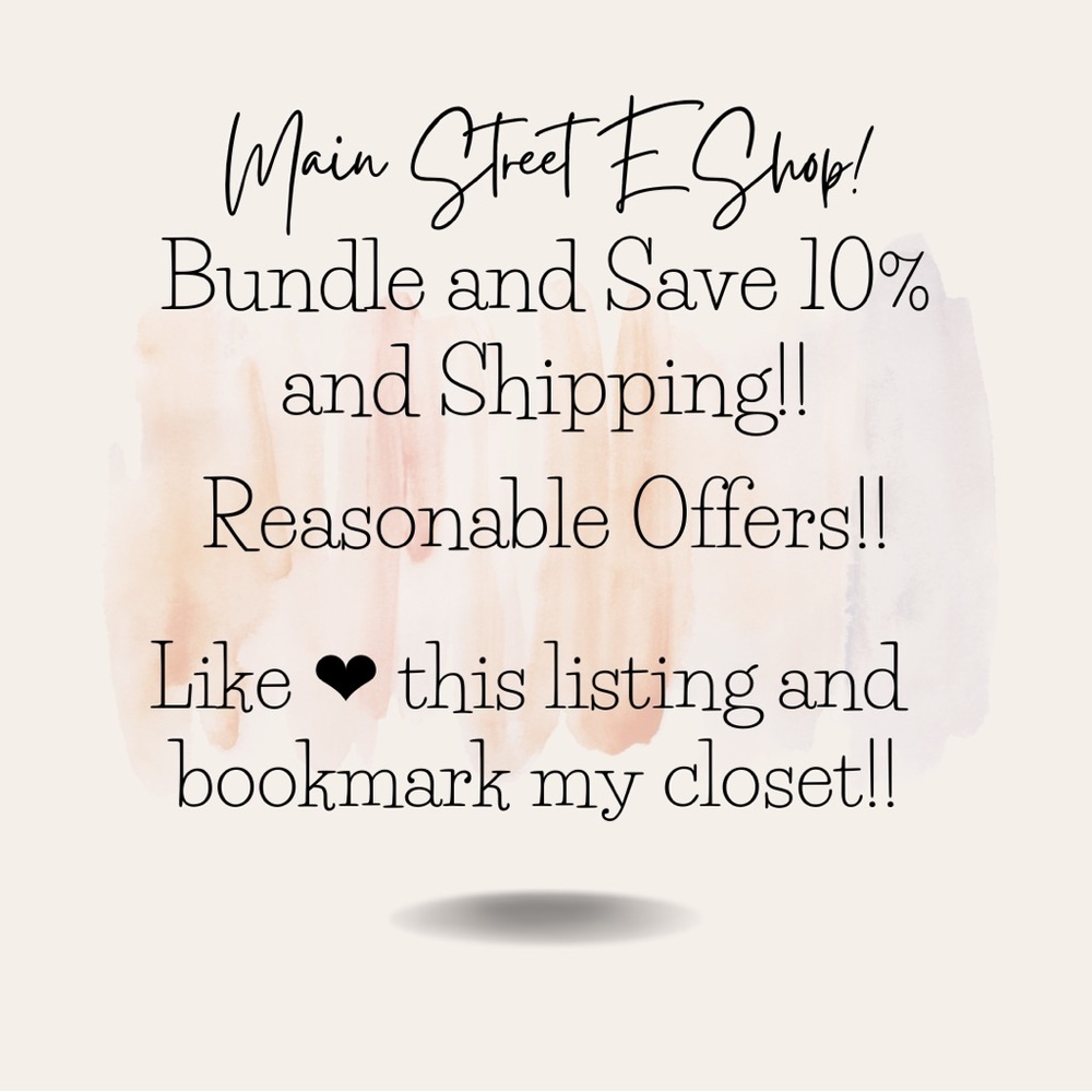 Bundle❤️ and Save! Reasonable Offers Accepted! Like this listing to Bookmark!🛍